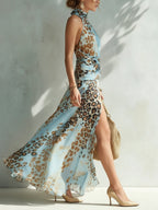 Desirè - Glamorous Animal-Print Dress