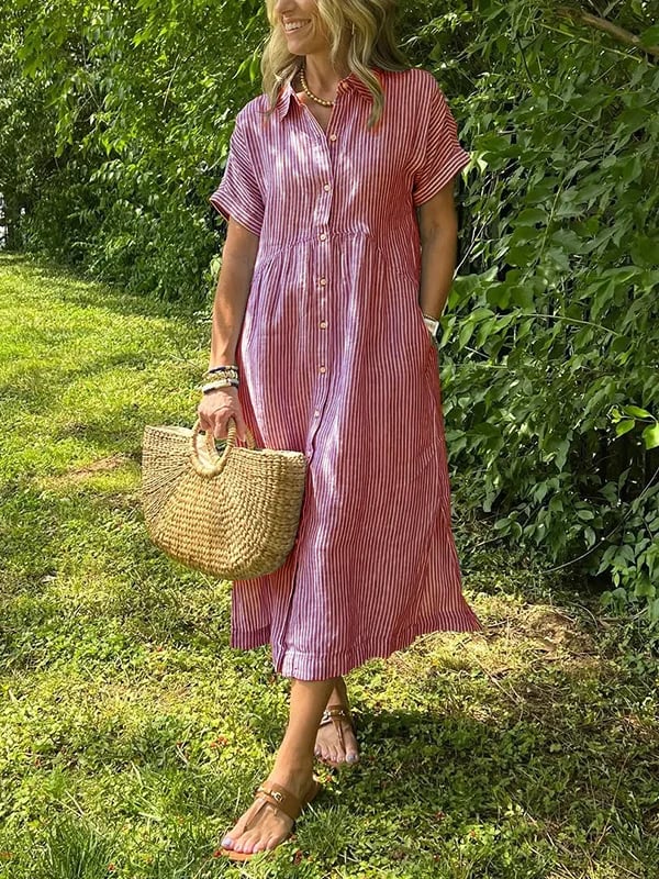 Malina | Dress maxi Stripes