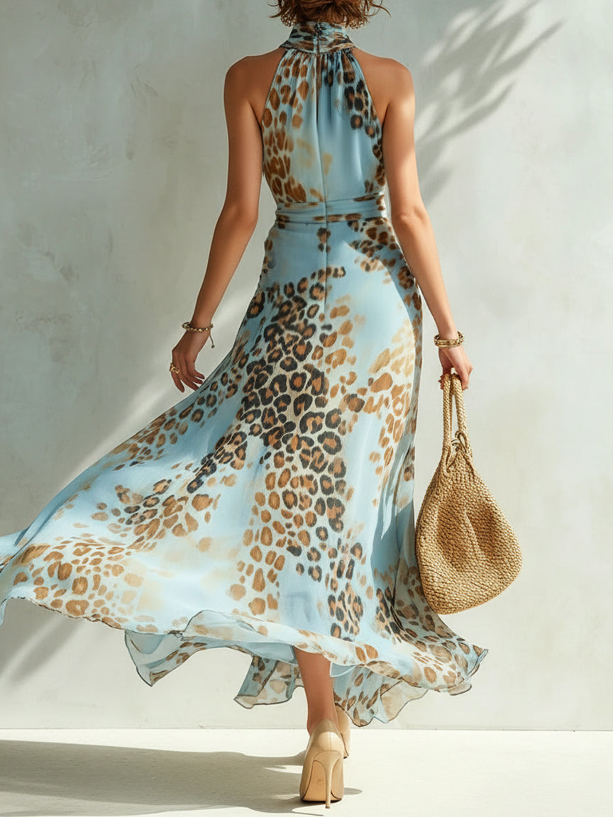 Desirè - Glamorous Animal-Print Dress