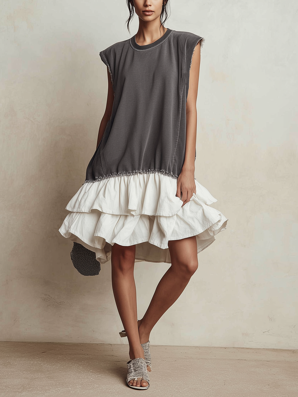 Ilaria | Casual Color Block Dress, Loose Fit, Vacation Style