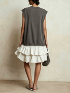 Ilaria | Casual Color Block Dress, Loose Fit, Vacation Style