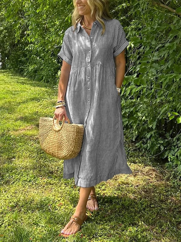 Malina | Dress maxi Stripes