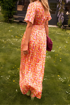 Anja | Dress maxi Neckline in V
