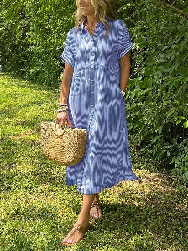 Malina | Dress maxi Stripes