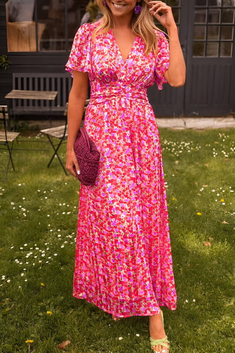 Anja | Dress maxi Neckline in V