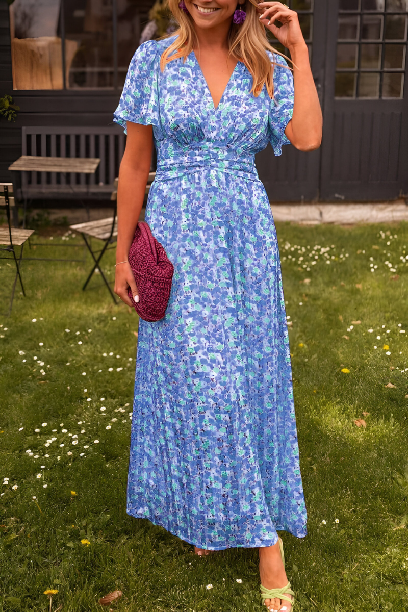 Anja | Dress maxi Neckline in V