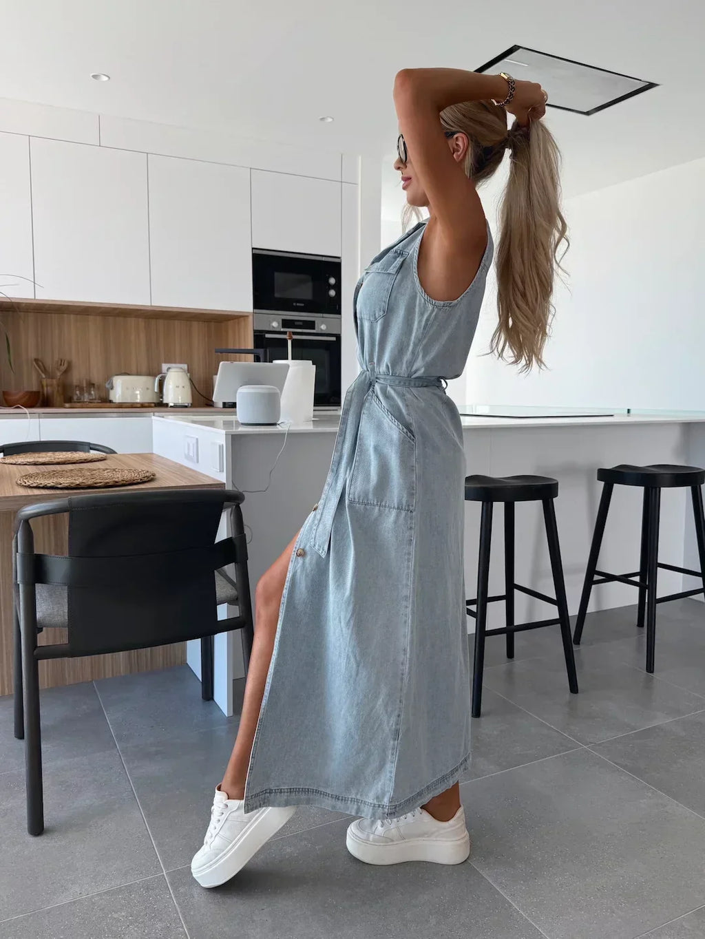 Isabelle | Maxi Dress Denim