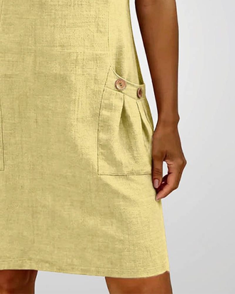 Amoura| Dress in Cotton with fermeture éclair