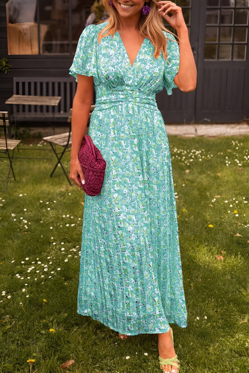 Anja | Dress maxi Neckline in V