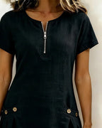 Amoura| Dress in Cotton with fermeture éclair