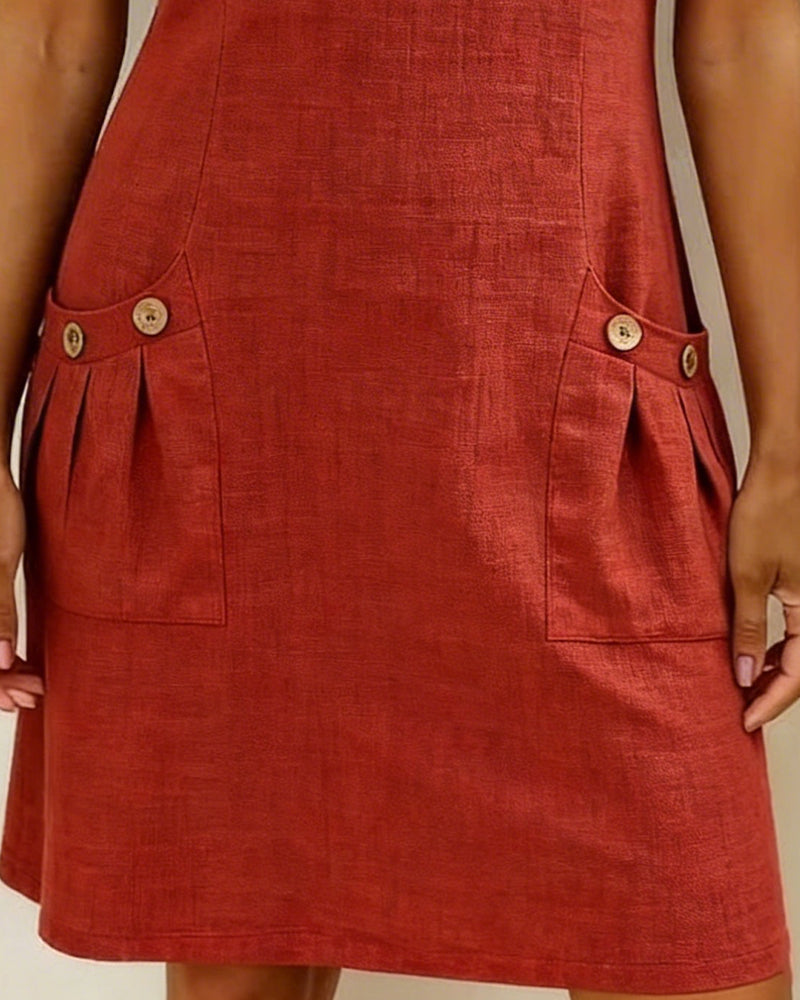 Amoura| Dress in Cotton with fermeture éclair