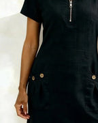 Amoura| Dress in Cotton with fermeture éclair