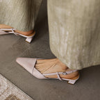 Serelle | Leather Slingback Heels