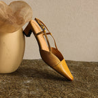 Serelle | Leather Slingback Heels