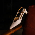 Serelle | Leather Slingback Heels