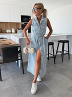 Isabelle | Maxi Dress Denim
