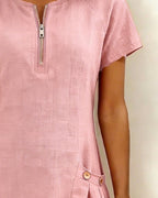 Amoura| Dress in Cotton with fermeture éclair