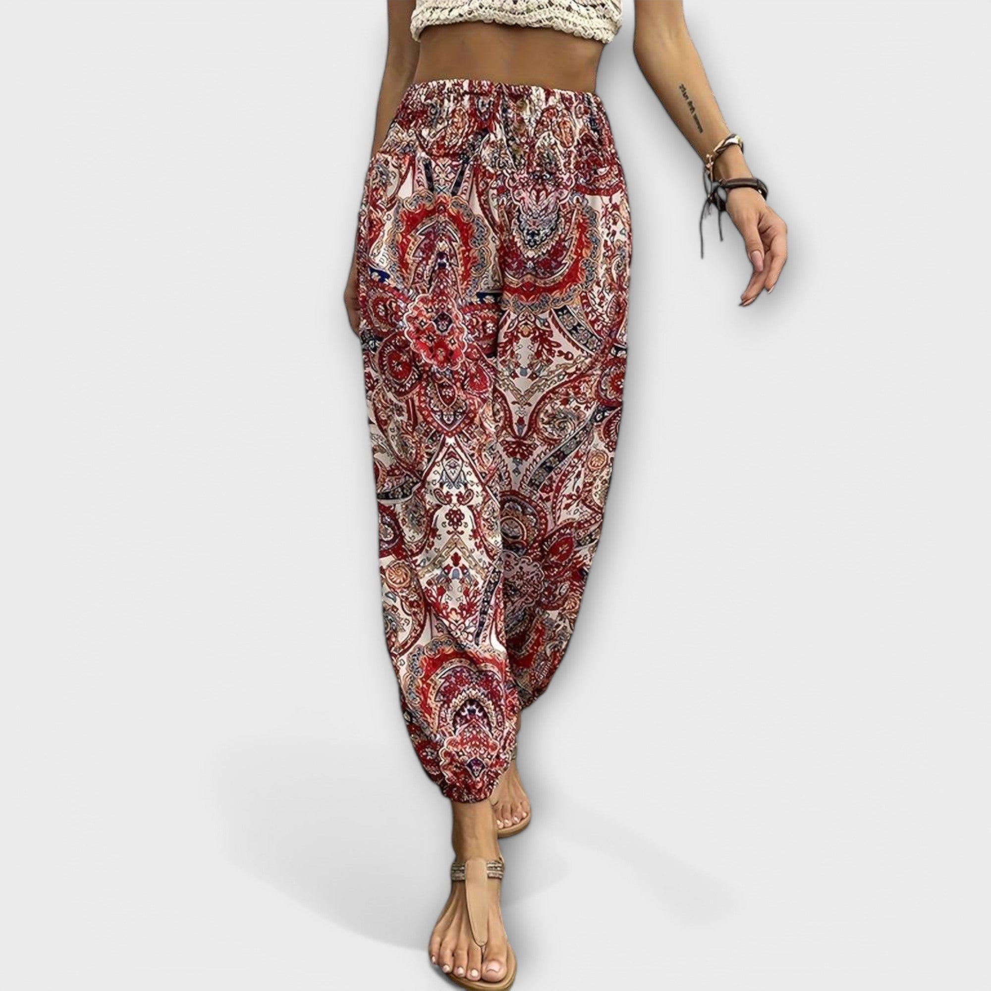 Scarlett - Pants with Design Graphique Ethnique