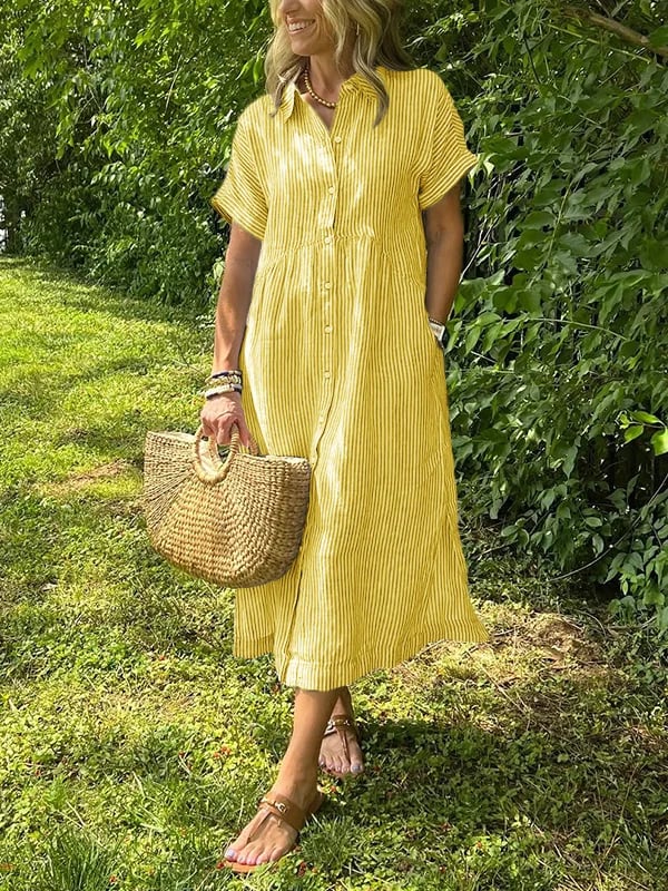 Malina | Dress maxi Stripes