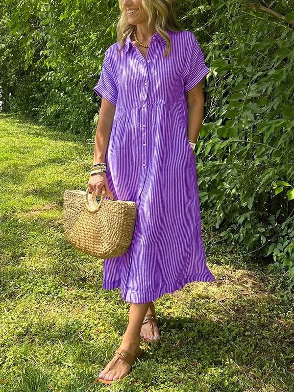 Malina | Dress maxi Stripes