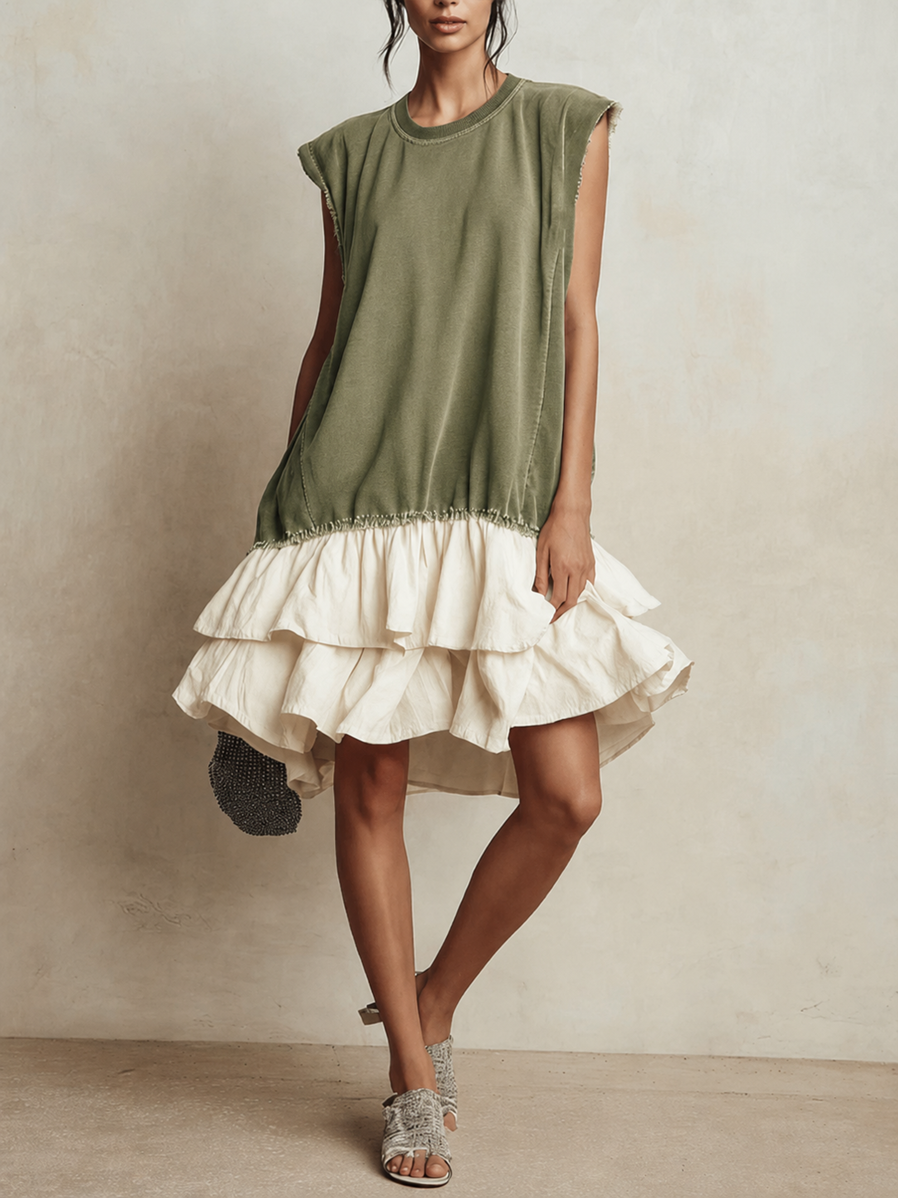 Ilaria | Casual Color Block Dress, Loose Fit, Vacation Style