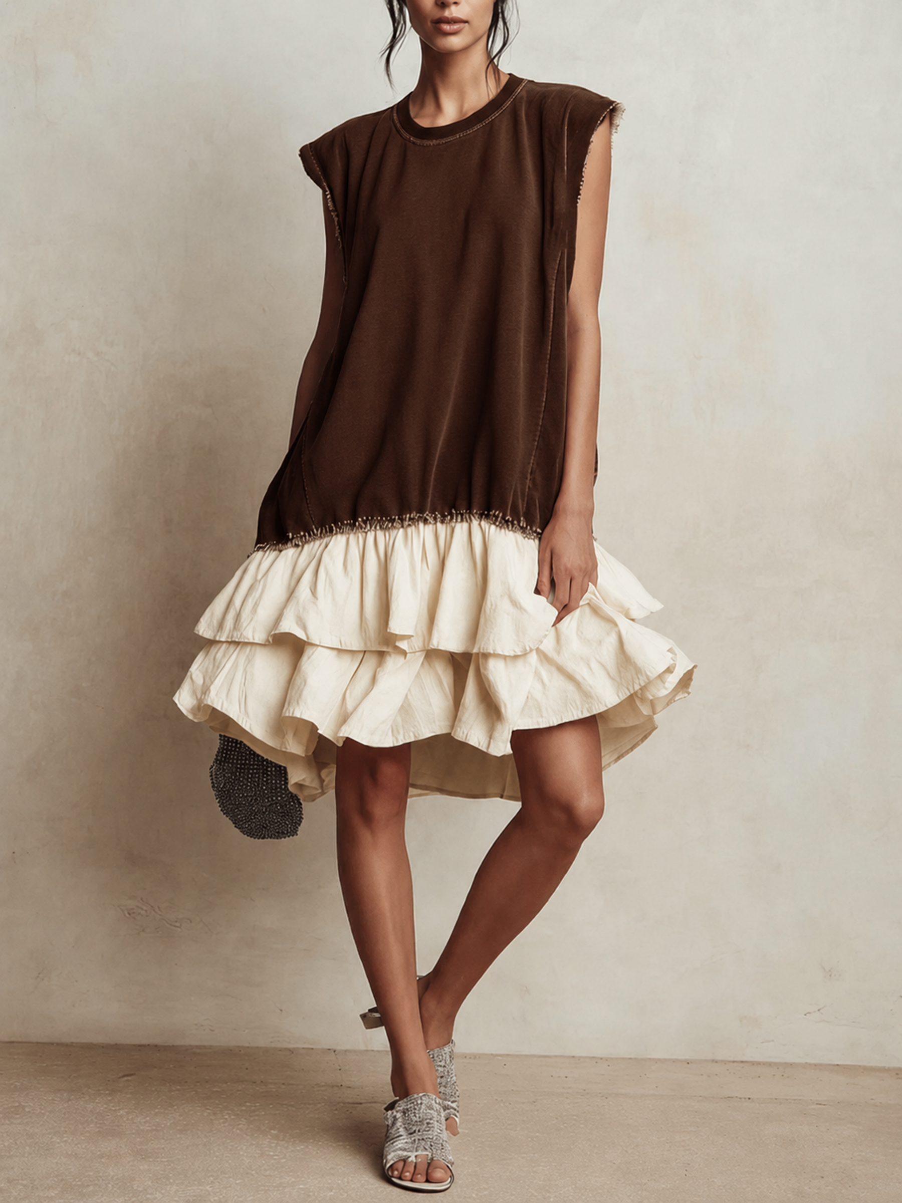 Ilaria | Casual Color Block Dress, Loose Fit, Vacation Style