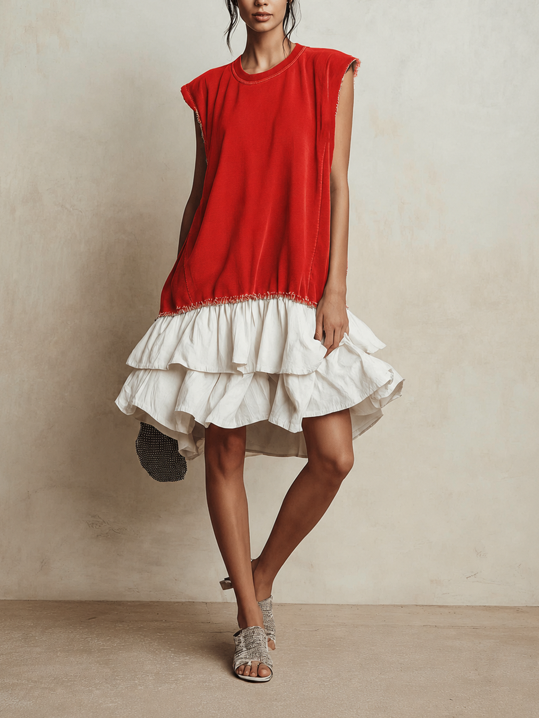 Ilaria | Casual Color Block Dress, Loose Fit, Vacation Style