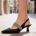Harlow | Crystal Kitten Heels