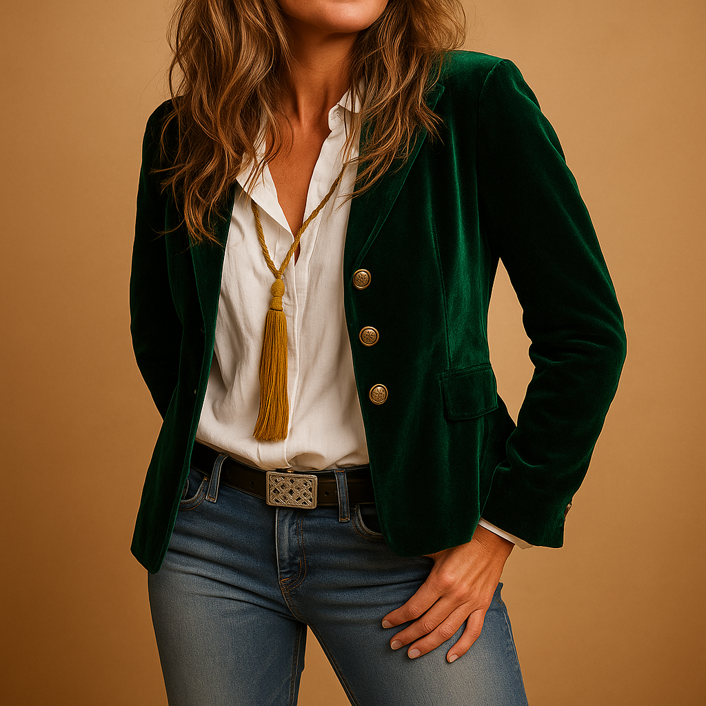 Coast | Fitted Retro Blazer with Lapels and Pockets for Women